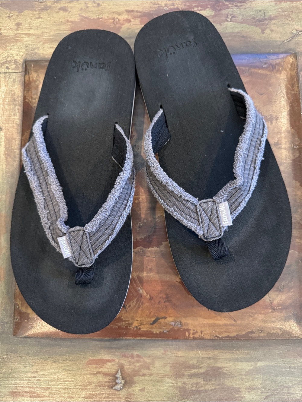 EUC Kid’s Sanuk sandals. Size 6-7